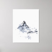 Abstracte bergtop canvas afdruk (Voorkant)