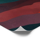 Abstracte bergzonneopgang poster (Hoek)