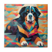 Abstracte Berner berg die ligt Tegeltje (Voorkant)