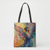 Abstracte beschermengel tote bag (Voorkant)