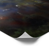 abstracte beschilderde bomen poster (Hoek)