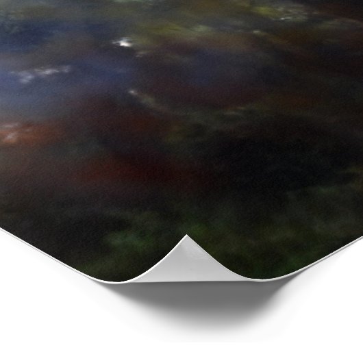 abstracte beschilderde bomen poster (Hoek)