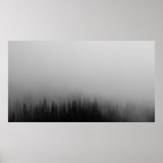 ABSTRACTE BETALING VAN DE BOSSEN VAN DE PIJNBOSSEN POSTER (Voorkant)
