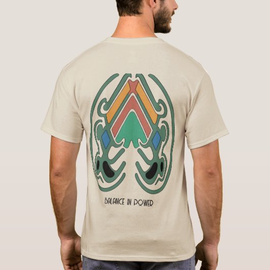 Abstracte betekenis van symbool t-shirt (Achterkant)