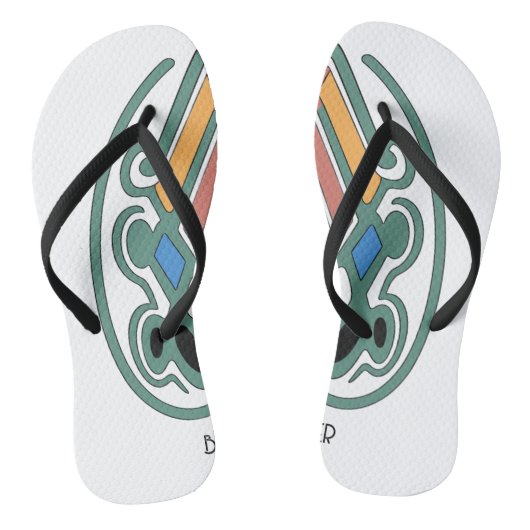 Abstracte betekenis van symbool teenslippers (Voetbed)