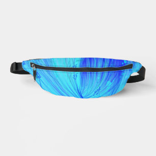 Abstracte betoverde tuin blauw heuptasje