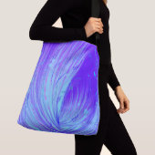 Abstracte betoverde tuin Paarse Crossbody Tas (Dichtbij)