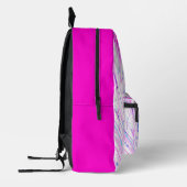 Abstracte betoverde tuin roze wit bedrukte rugzak (Links)