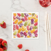 Abstracte Bevroren Fruit Popsicles Servet (Insitu)