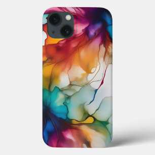 Abstracte beweegbare alcoholinkt Case-Mate iPhone case