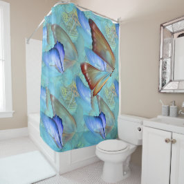 Abstracte bewegende Butterflies Douchegordijn