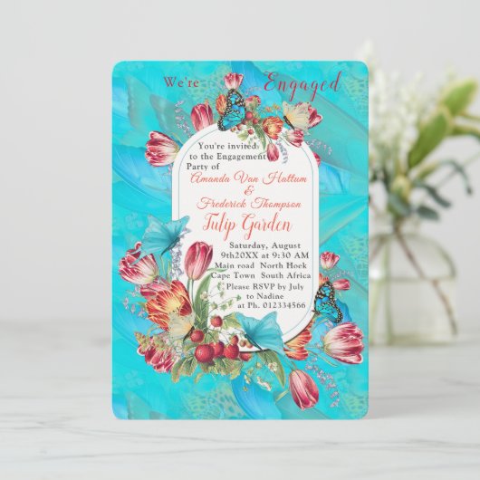 Abstracte bewegende Butterflies Kaart (Staand voorkant)