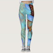 Abstracte bewegende Butterflies Leggings (Voorkant)