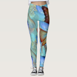 Abstracte bewegende Butterflies Leggings