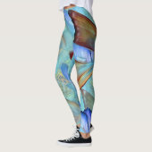 Abstracte bewegende Butterflies Leggings (Links)