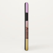 Abstracte bewegingen Modern roze Golden Fractal Ar Case-Mate iPhone Case (Achterkant/rechts)