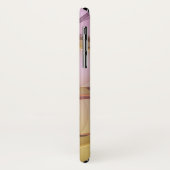 Abstracte bewegingen Modern roze Golden Fractal Ar Case-Mate iPhone Case (Achterkant/links)