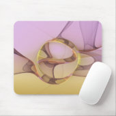 Abstracte bewegingen Modern roze Golden Fractal Ar Muismat (Met muis)