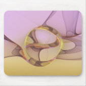 Abstracte bewegingen Modern roze Golden Fractal Ar Muismat (Voorkant)