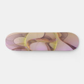 Abstracte bewegingen Modern roze Golden Fractal Ar Persoonlijk Skateboard (Horizontaal)