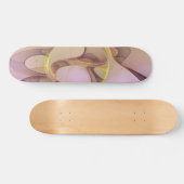 Abstracte bewegingen Modern roze Golden Fractal Ar Persoonlijk Skateboard (Horizontaal)