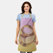 Abstracte bewegingen Modern roze Golden Fractal Ar Schort (Gedragen)