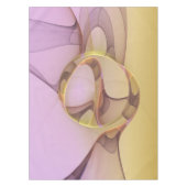 Abstracte bewegingen Modern roze Golden Fractal Ar Tafelkleed (Voorkant)