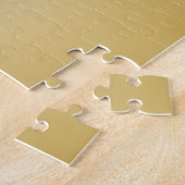 Abstracte Bewegingen Moderne Roze Gouden Fractale Legpuzzel (Zijkant)
