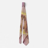 Abstracte bewegingen moderne roze gouden fractale  stropdas (Achterkant)