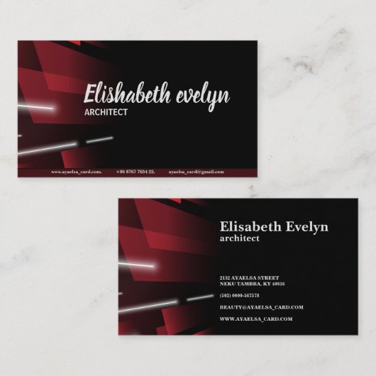 Abstracte bewegingsachtergrond van de vormsnelheid visitekaartje (Voorkant / Achterkant)