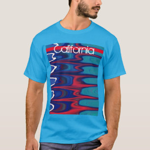 Abstracte bewegingsstaat waterrimpelstromend t-shirt