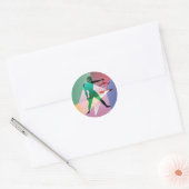abstracte bil ronde sticker (Envelop)