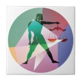 abstracte bil tegeltje (Voorkant)