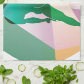 abstracte bil theedoek (Gevouwen)