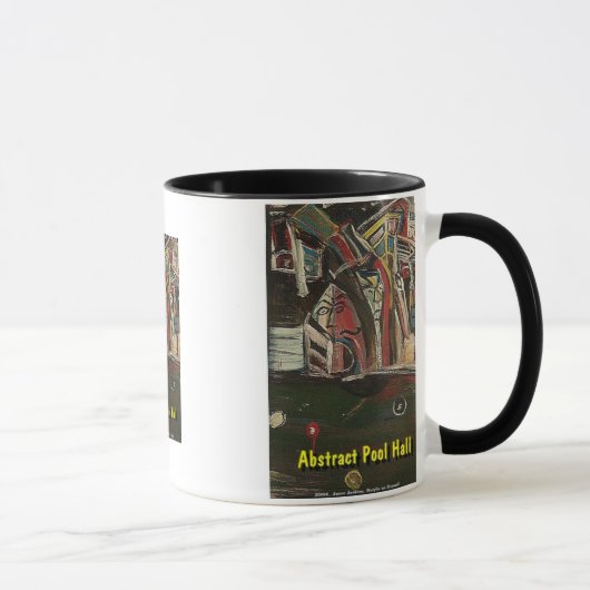 abstracte biljartzaal mok (Rechts)