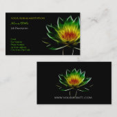 Abstracte binnenkant lichte Lotus Visitekaartje (Voorkant / Achterkant)
