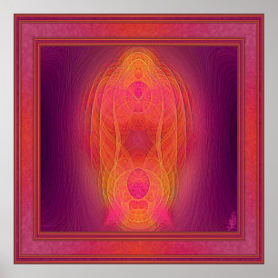Abstracte binnenste sancties poster