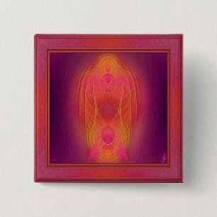 Abstracte binnenste sancties vierkante button 5,1 cm