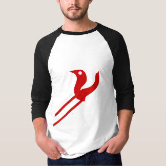 Abstracte Bird Letter Fusion Graphic T-shirt