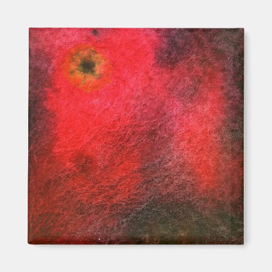 abstracte "Black Star" Art Magnet (Voorkant)