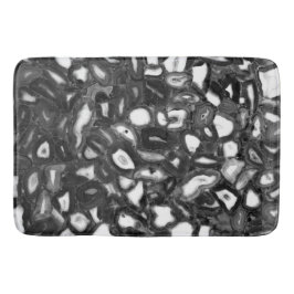 Abstracte Black White agates geode Badmat