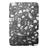 Abstracte Black White agates geode Badmat (Voorkant Verticaal)