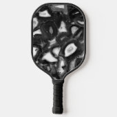 Abstracte Black White agates geode Pickleball Paddle (Achterkant)