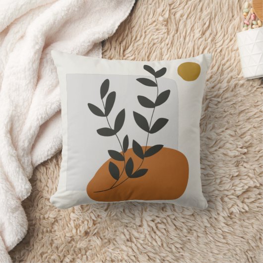Abstracte Blad Illustratie Kunst Kussen (Deken)