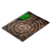 Abstracte bladboomstam groen notitieboek (Linkerzijde)