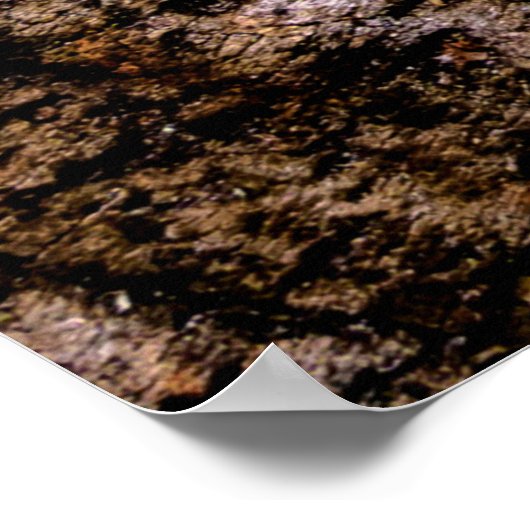 Abstracte bladboomstam groen poster (Hoek)