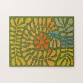 Abstracte bladeren, #3 legpuzzel (Horizontaal)
