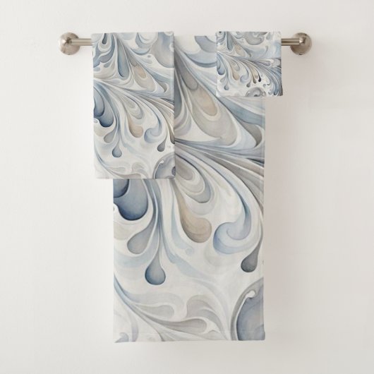 Abstracte Bladeren Bad Handdoeken (Insitu)