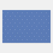 Abstracte Bladeren Blauw Modern Shapes Wrapping Pa Inpakpapier Vel (Voorkant 3)