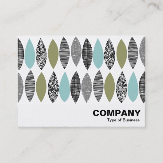 Abstracte bladeren - getextureerde bladeren 01 visitekaartje (Voorkant)